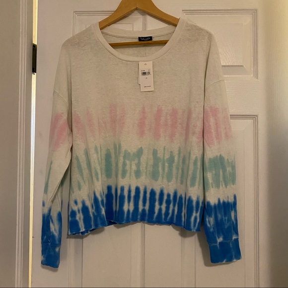 NWT Splendid Sunrise Tie Dye Pullover - Picture 4 of 7